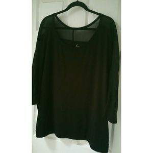 Lane Bryant - Black 3/4 Sleeve Blouse